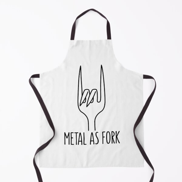 Item preview, Metal as Fork Black Line Devil Horns designed and sold by fizzgig.