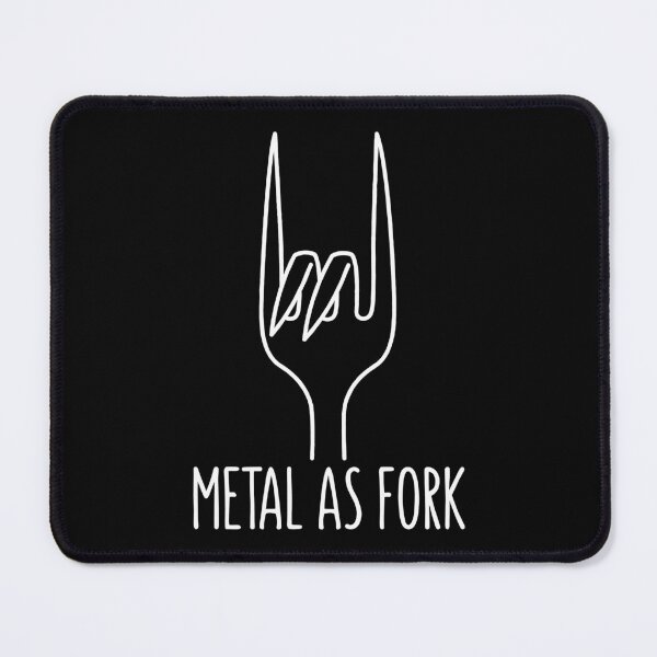 Item preview, Metal as Fork Funny Rock On Kitchen Design designed and sold by fizzgig.