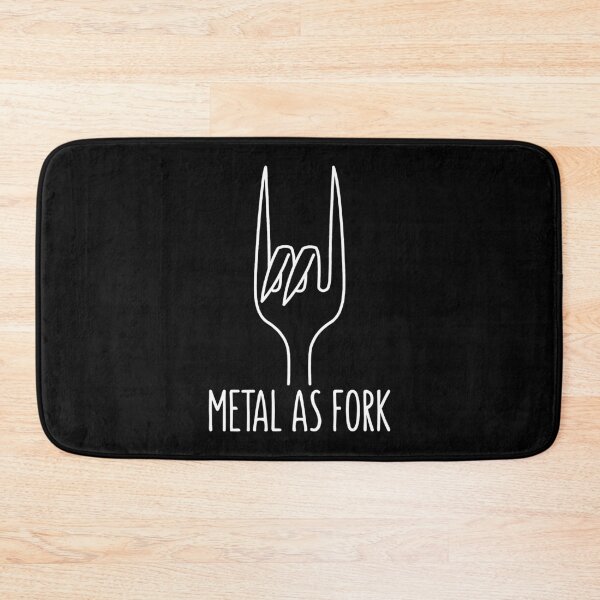 Item preview, Metal as Fork Funny Rock On Kitchen Design designed and sold by fizzgig.
