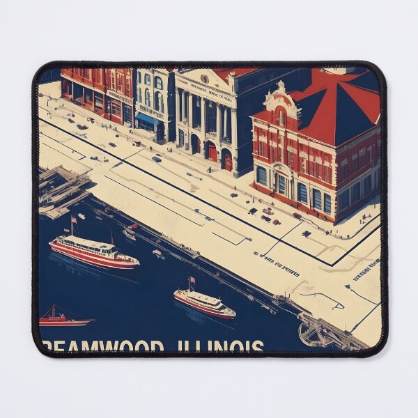 Item preview, Streamwood Illinois 1950s USA Vintage Travel Tourism designed and sold by TravelersGems.