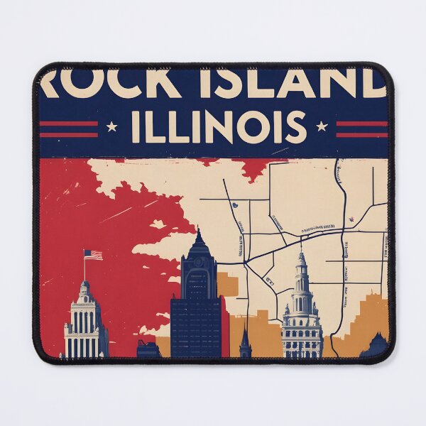 Item preview, Rock Island Illinois 1950s USA Vintage Travel Tourism designed and sold by TravelersGems.