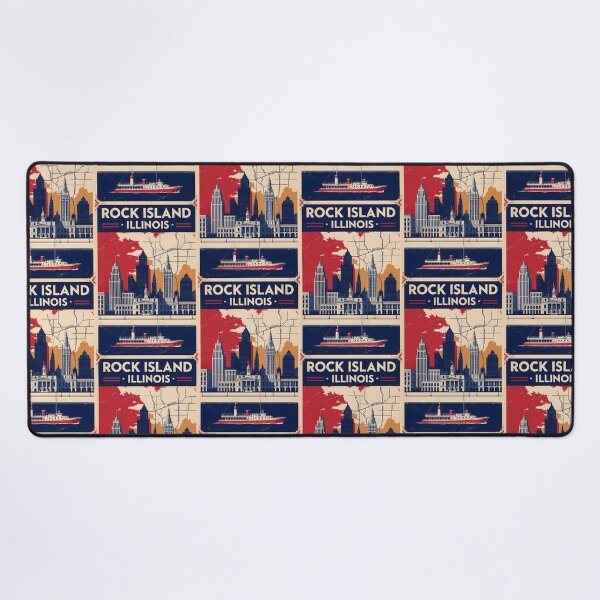 Item preview, Rock Island Illinois 1950s USA Vintage Travel Tourism designed and sold by TravelersGems.