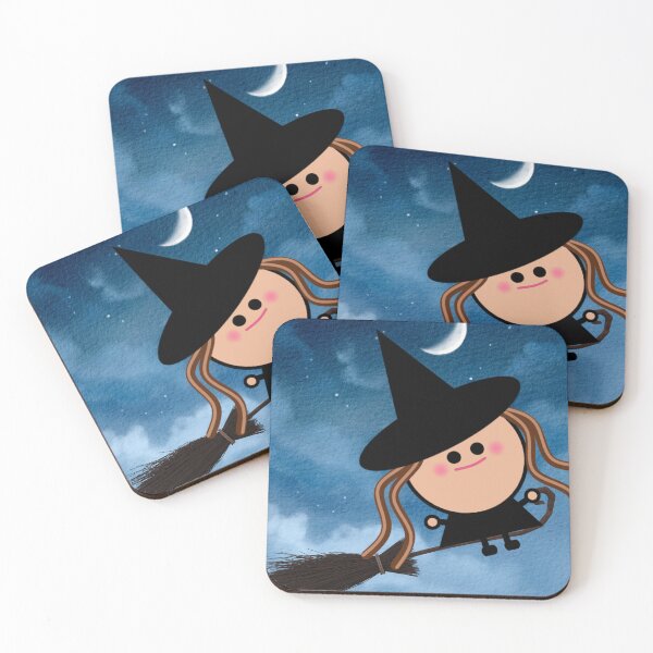 Item preview, Cute witch on a broom - Bonnie designed and sold by Sassy and Nelly.