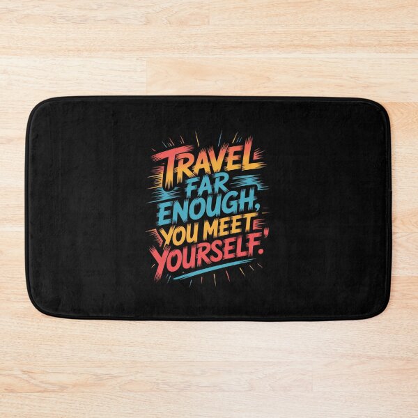Item preview, Travel Far EnoughTypography Art designed and sold by Enea Kelo.