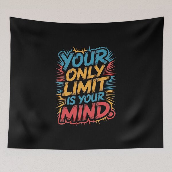 Item preview, Your Limit is Your Mind Typography Art designed and sold by Enea Kelo.