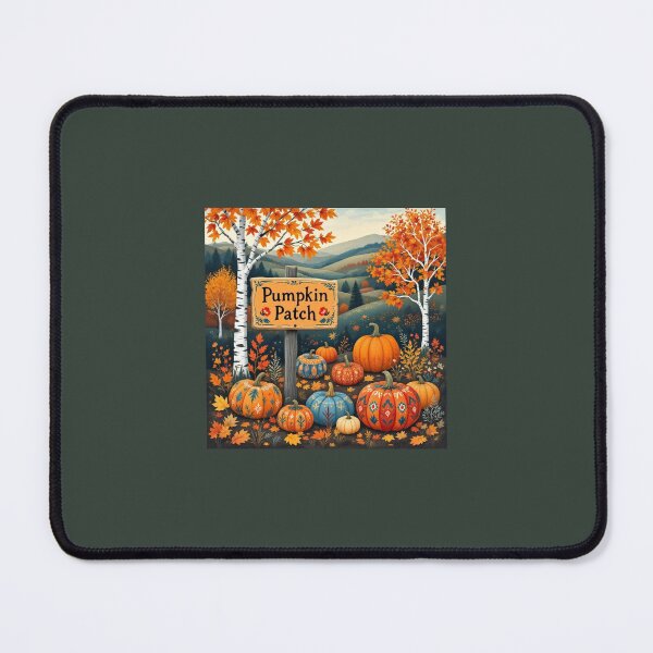 Item preview, Folk Art Pumpking Patch designed and sold by MamasunDesigns.