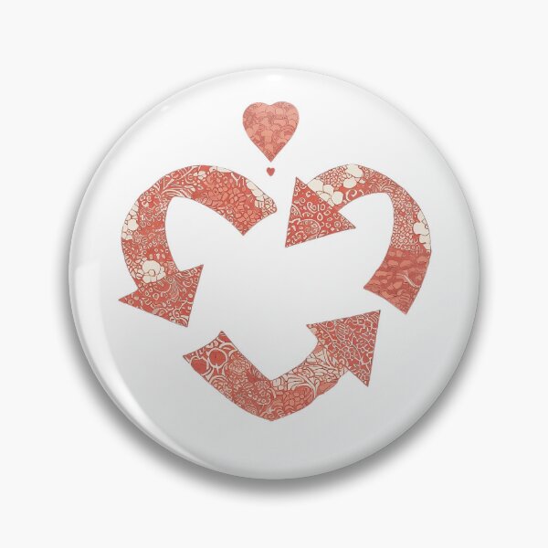 Item preview, Recycle logo heart  designed and sold by elettrazunino.