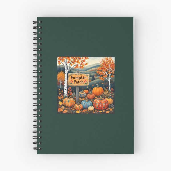 Item preview, Folk Art Pumpking Patch designed and sold by MamasunDesigns.
