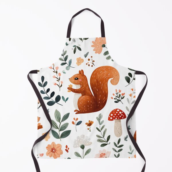 Item preview, SQUIRRELS IN THE WOODS WALLPAPER PATTERN designed and sold by infinitearte.