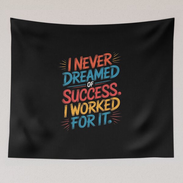 Item preview, I Worked For Success Typography Art designed and sold by Enea Kelo.