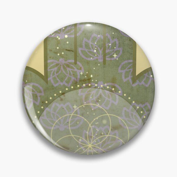 Item preview, Hamsa with Flower of Life & Mauve Lotus – Olive Green & Gold Hamsa with Flower of Life & Mauve Lotus – Olive Green & Gold designed and sold by 	aluzia.design.