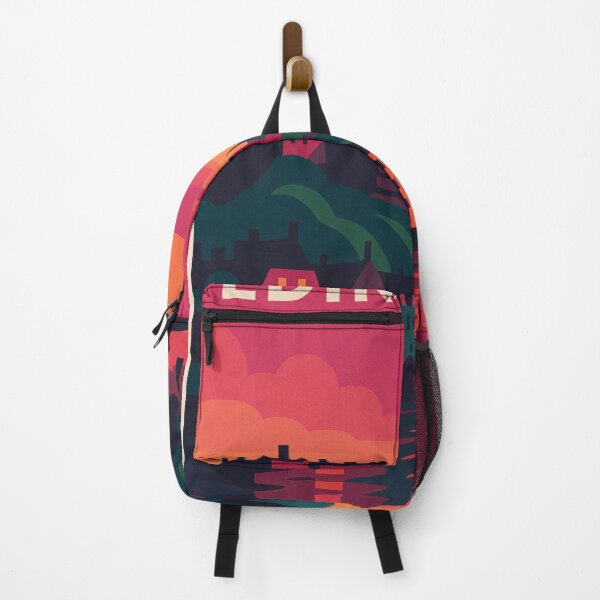 Item preview, Retro Edinburgh Poster – Castle & Old Town at Sunset designed and sold by Pink & California.