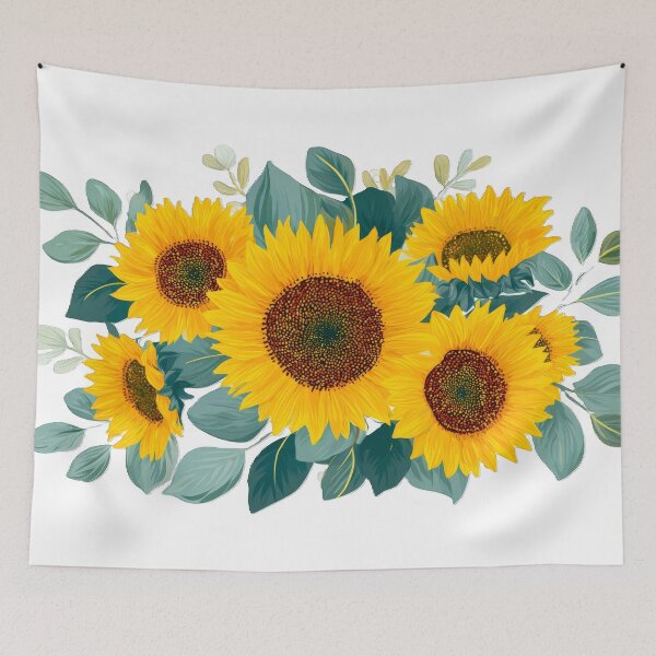 Item preview, Gorgeous Sunflower and Eucalyptus designed and sold by scicilysimonee.