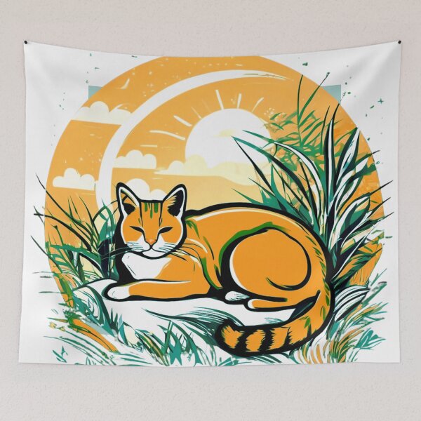 Item preview, Cat Sleeping in the Sun designed and sold by Zofia Sosnecka.