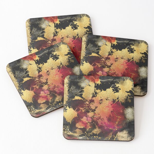 Item preview, Golden Passion Abstract | Luxury Red & Gold Art designed and sold by SANNYSTAM.