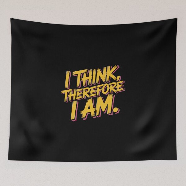 Item preview, Descartes Quote Typography Art designed and sold by Enea Kelo.