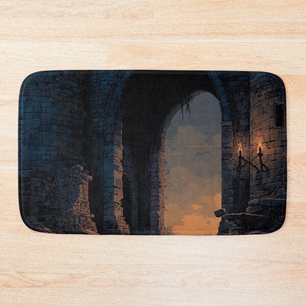 Item preview, Knight Entering a Ruined Fortress Pixel Art designed and sold by Rtymer.
