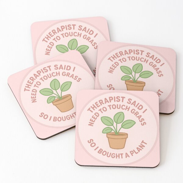 Item preview, Touch Grass Pastel Plant Sticker designed and sold by aurenta.shop.