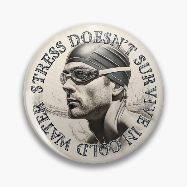 Item preview, Stress Doesn’t Survive In Cold Water designed and sold by Kate Anderson Art.