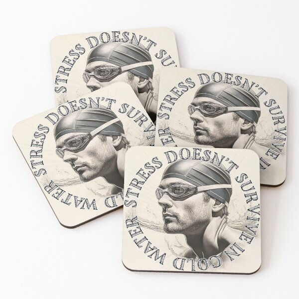 Item preview, Stress Doesn’t Survive In Cold Water designed and sold by Kate Anderson Art.