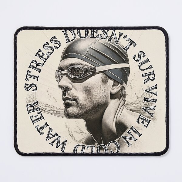 Item preview, Stress Doesn’t Survive In Cold Water designed and sold by Kate Anderson Art.