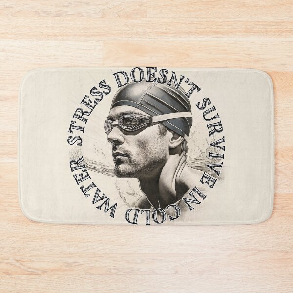 Item preview, Stress Doesn’t Survive In Cold Water designed and sold by Kate Anderson Art.