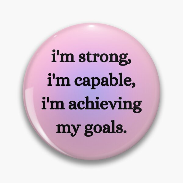 Item preview, I'm strong, I'm capable, I'm achieving my goals. designed and sold by Glücksstern.