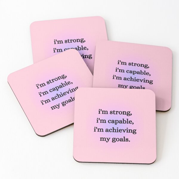 Item preview, I'm strong, I'm capable, I'm achieving my goals. designed and sold by Glücksstern.
