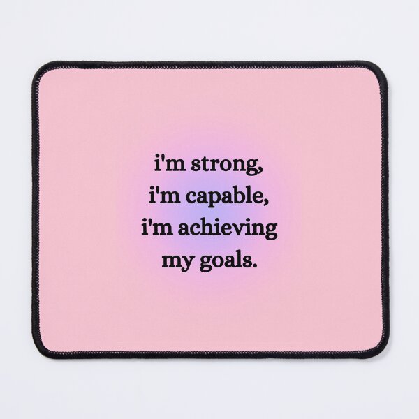 Item preview, I'm strong, I'm capable, I'm achieving my goals. designed and sold by Glücksstern.