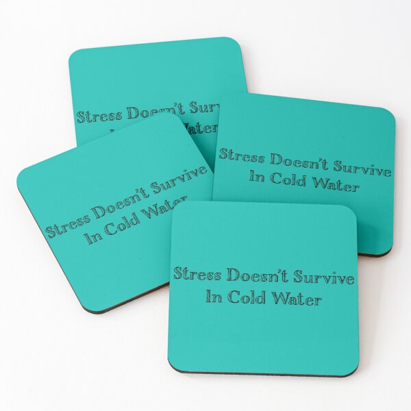 Item preview, Stress Doesn’t Survive In Cold Water designed and sold by Kate Anderson Art.