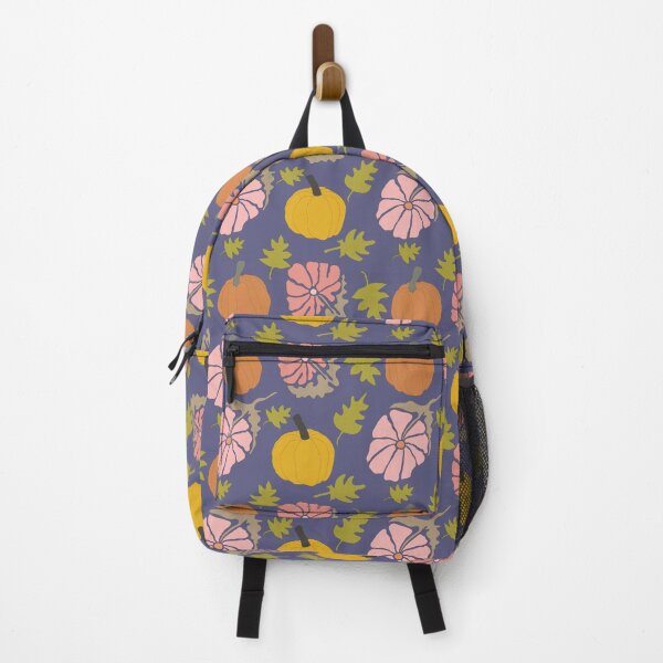 Item preview, cozy autumn pumpkin leaf floral pattern designed and sold by EdifiedExpressions.