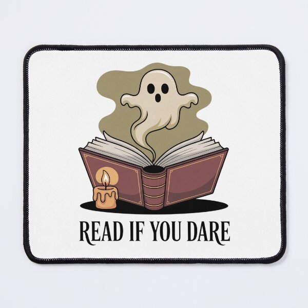 Item preview, Read If You Dare - Cozy Spooky Book Ghost designed and sold by MagicWander.