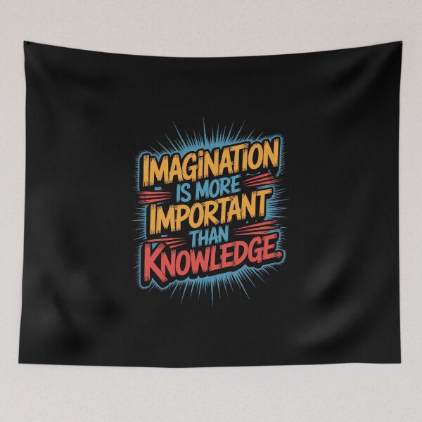 Item preview, The Power of Imagination Typography Art designed and sold by Enea Kelo.