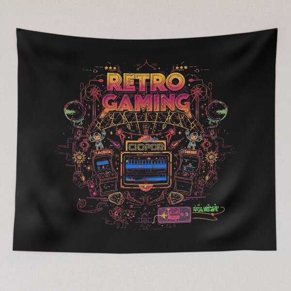 Item preview, Retro Gaming Arcade Vintage T-Shirt designed and sold by Tiatooty.