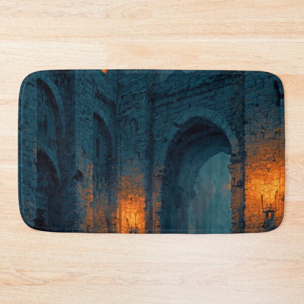 Item preview, Knight Entering a Ruined Fortress Pixel Art designed and sold by Rtymer.
