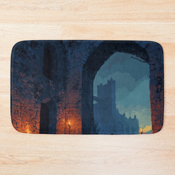 Item preview, Knight Entering a Ruined Fortress Pixel Art designed and sold by Rtymer.