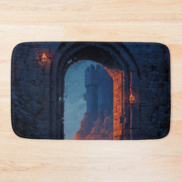 Item preview, Knight Entering a Ruined Fortress Pixel Art designed and sold by Rtymer.