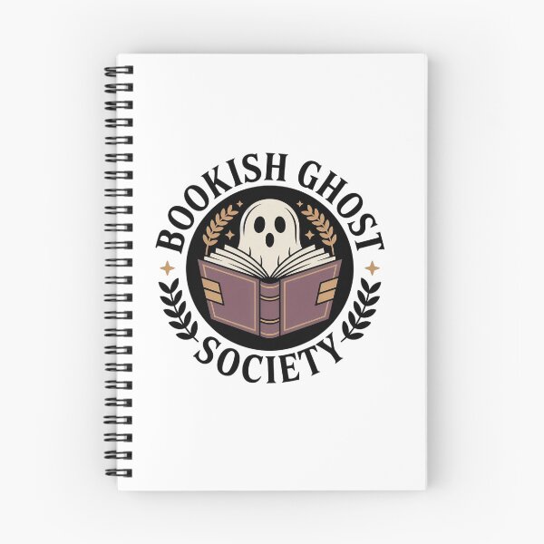 Item preview, Bookish Ghost Society - Cozy Spooky Badge designed and sold by MagicWander.