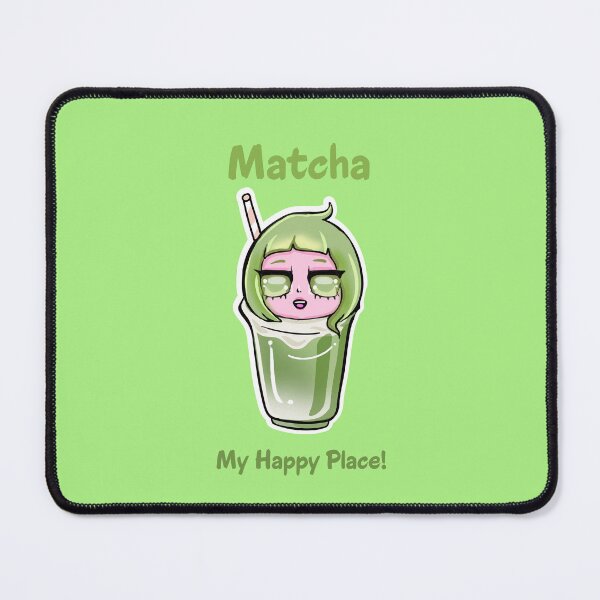 Item preview, kawaii matcha latte girl illustration vector, cute cartoon matcha girl designed and sold by makiangelo2.