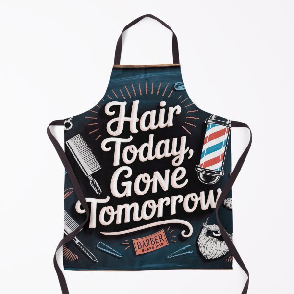 Item preview, Hair Today, Gone Tomorrow – Vintage Barbershop Poster with Retro Flair designed and sold by ForeverPrintsOK.