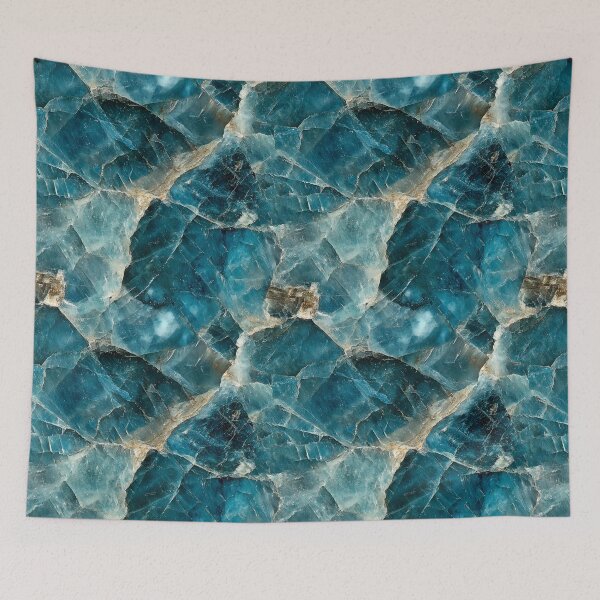Item preview, Deep Teal Gemstone Seamless Texture – Elegant Crystal-Inspired Artwork designed and sold by DigitaICraft.