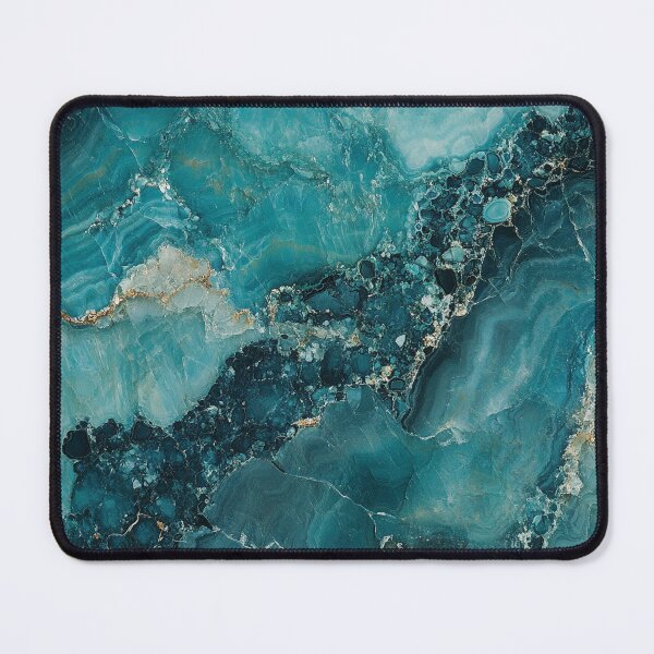 Item preview, Ocean Blue Seamless Texture – Polished Gemstone Abstract Design designed and sold by DigitaICraft.