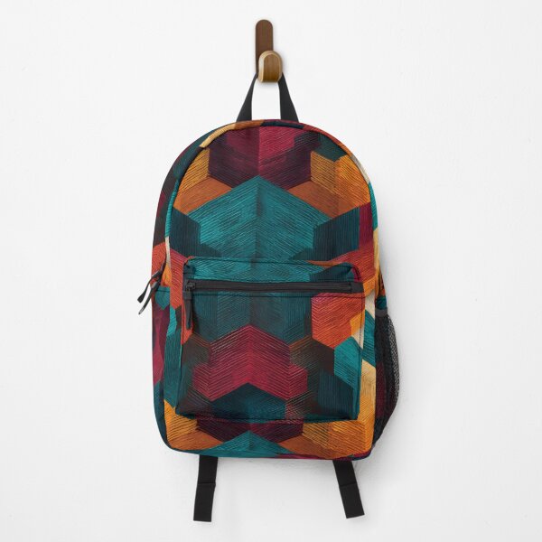 Item preview, MULTICOLOR GEOMETRIC WALLPAPER PATTERN designed and sold by infinitearte.