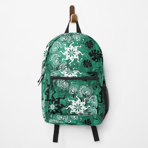 Item preview, wavy monstera mandala - dark emerald green designed and sold by kobyakov.