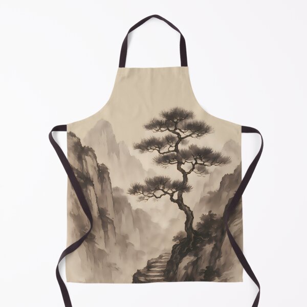 Item preview, Misty Mountain Path T-Shirt Traditional Ink Wash Asian Landscape designed and sold by BambaKchula.