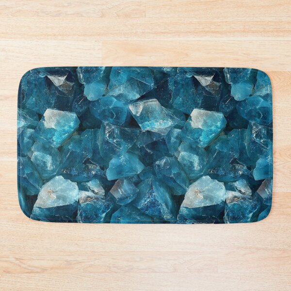 Item preview, Polished Teal Crystal Seamless Pattern – Modern Apatite Gemstone-Inspired Texture designed and sold by DigitaICraft.