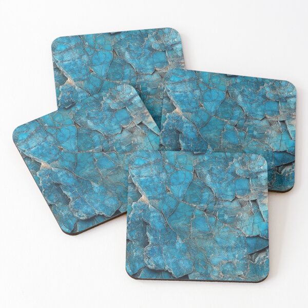 Item preview, Vibrant Teal Seamless Texture – Polished Gemstone-Inspired Design designed and sold by DigitaICraft.