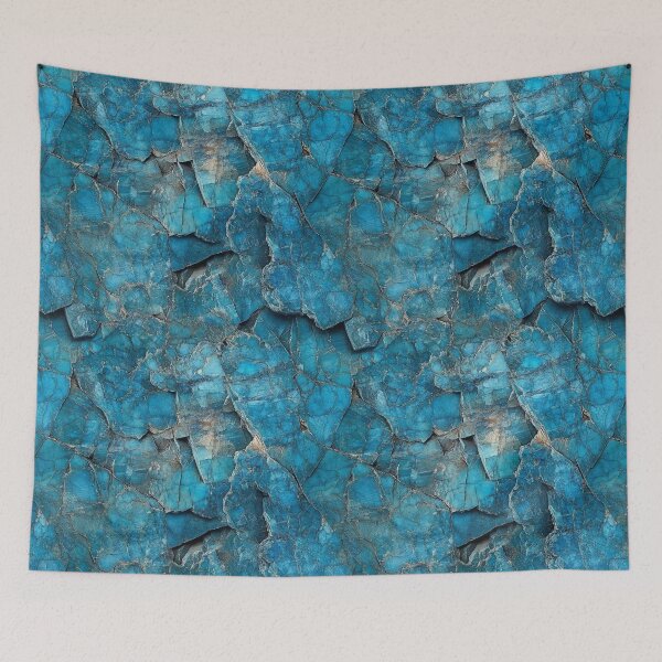 Item preview, Vibrant Teal Seamless Texture – Polished Gemstone-Inspired Design designed and sold by DigitaICraft.
