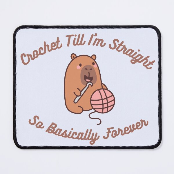Item preview, Funny Crochet Gay Pride Capybara, Yarn Lover designed and sold by StrictlyPride.
