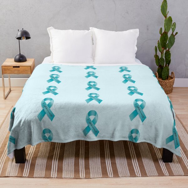 Item preview, In September, We Wear Teal RIbbon Sticker for Ovarian Cancer Awareness designed and sold by LinesofLife.